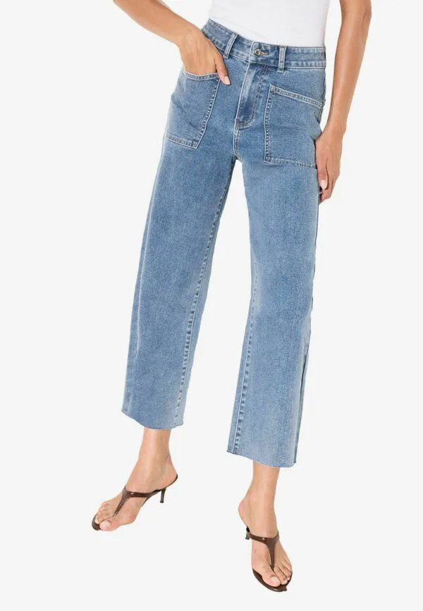 Укороченные джинсы-сигареты широкого кроя стандартного размера Friends Like These, Mid Wash
Укороченные джинсы-сигареты широкого кроя стандартного размера Friends Like These, Mid Wash