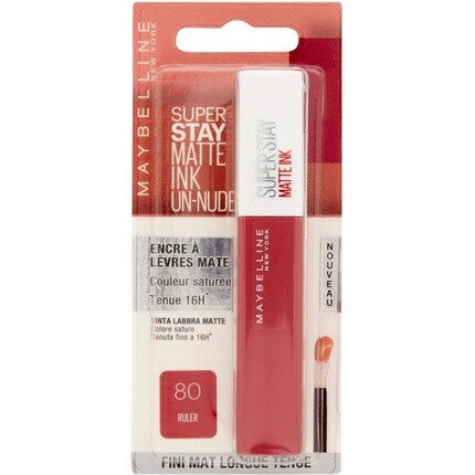 Губная помада Maybelline Superstay 24H Matte Ink Lipstick 80 Ruler 5 мл, Maybelline New York
Губная помада Maybelline Superstay 24H Matte Ink Lipstick 80 Ruler 5 мл, Maybelline New York