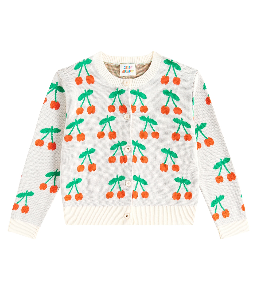 Кардиган из вишневого хлопка Jellymallow, слоновая кость
Кардиган из вишневого хлопка Jellymallow, слоновая кость