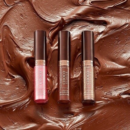 Eveline Choco Glamour Vinyl Gloss Liquid Lipstick No.3 Toffee Chocolate 4,5 мл
Eveline Choco Glamour Vinyl Gloss Liquid Lipstick No.3 Toffee Chocolate 4,5 мл