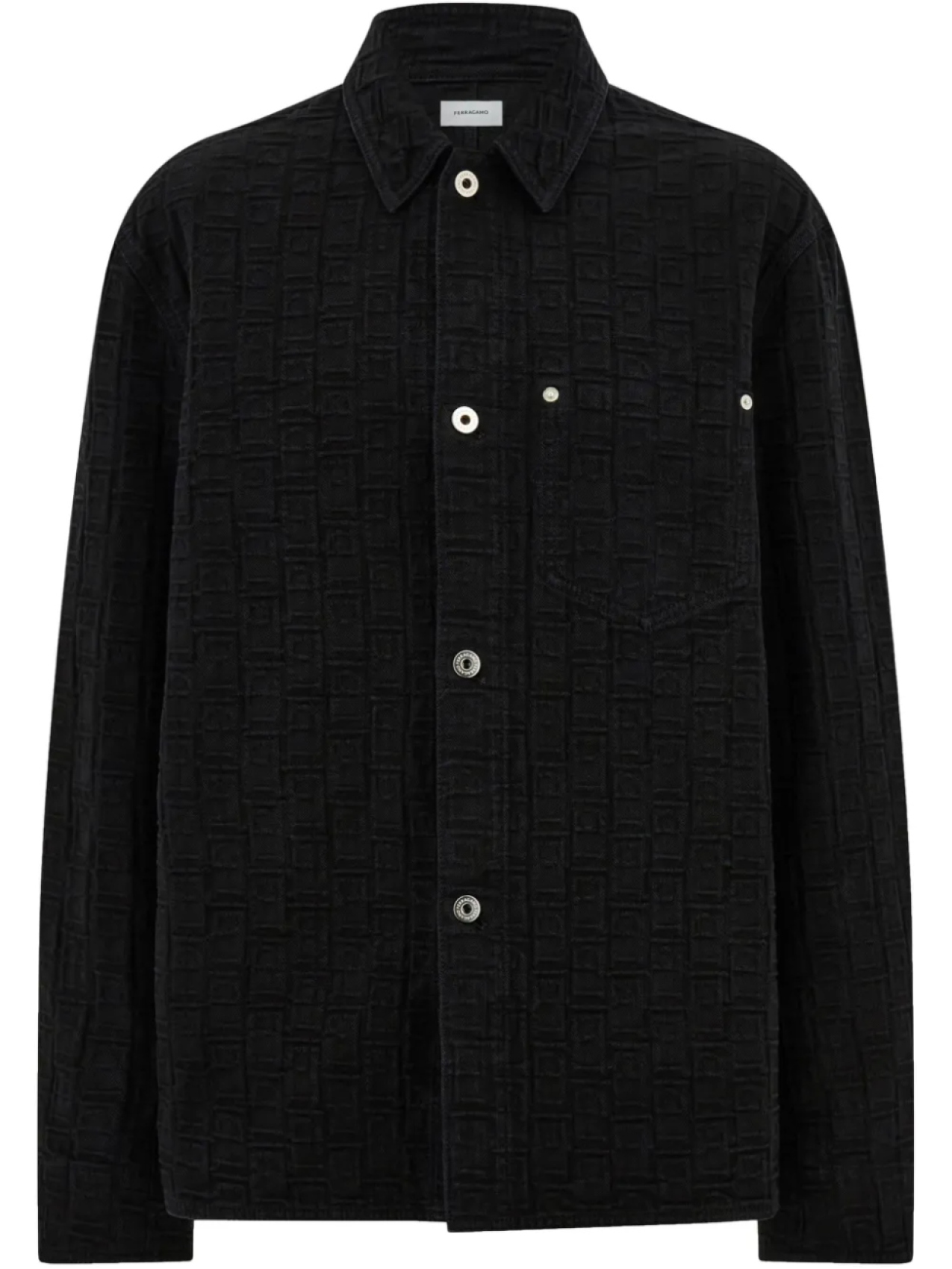 Рубашка с монограммой Ferragamo, черный
Рубашка с монограммой Ferragamo, черный