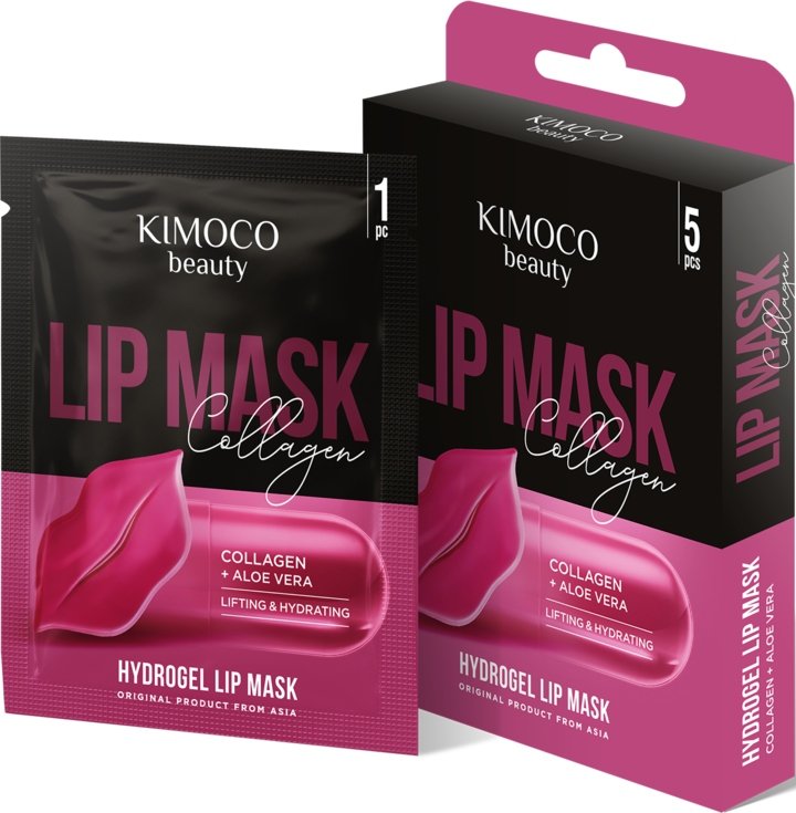 Гидрогелевая маска для губ, Kimoco Beauty, 5 шт. Inna marka 
Гидрогелевая маска для губ, Kimoco Beauty, 5 шт. Inna marka