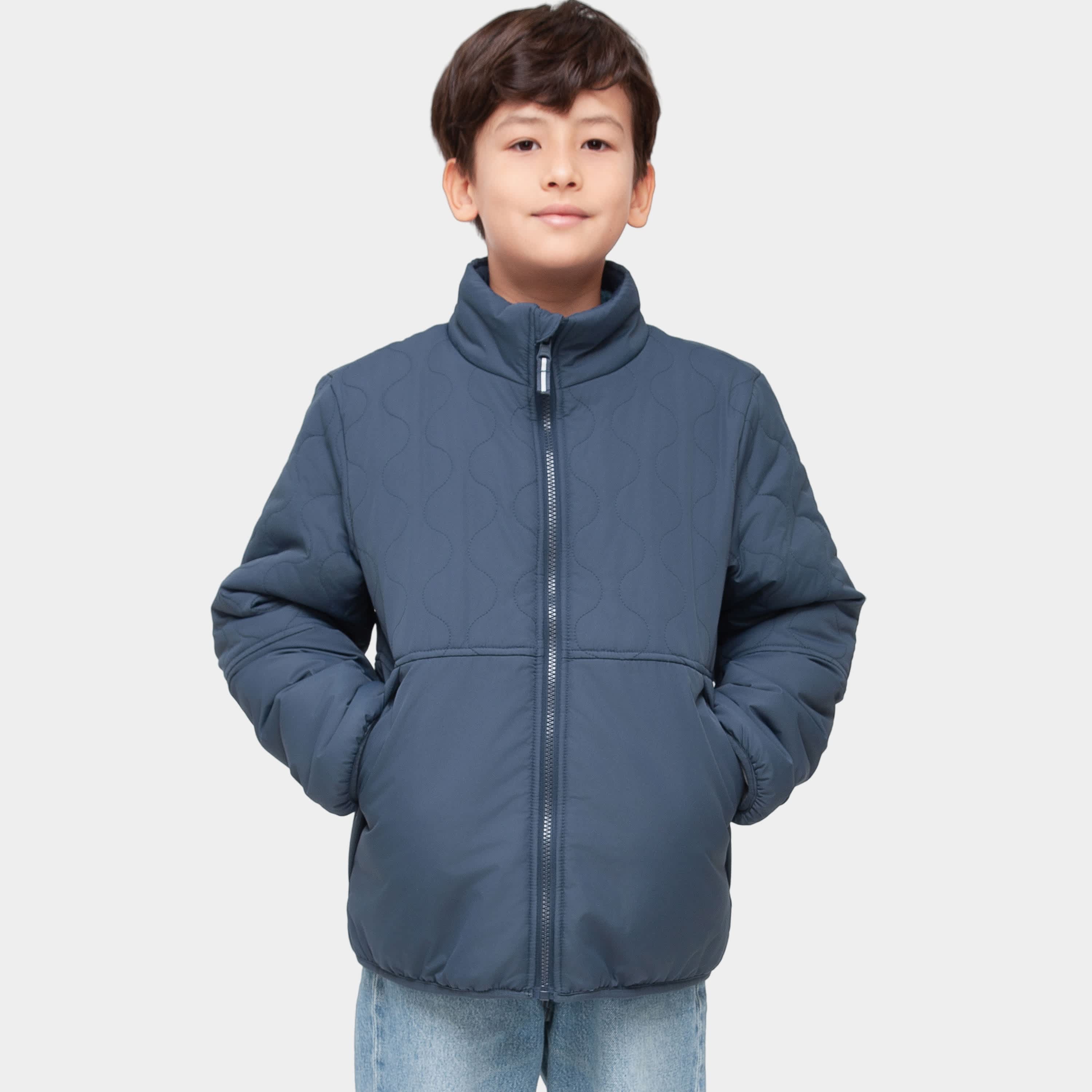 Двусторонняя стеганая куртка Rokka&Rolla для мальчиков, пуховик на флисовой подкладке, темно-синий
Двусторонняя стеганая куртка Rokka&Rolla для мальчиков, пуховик на флисовой подкладке, темно-синий