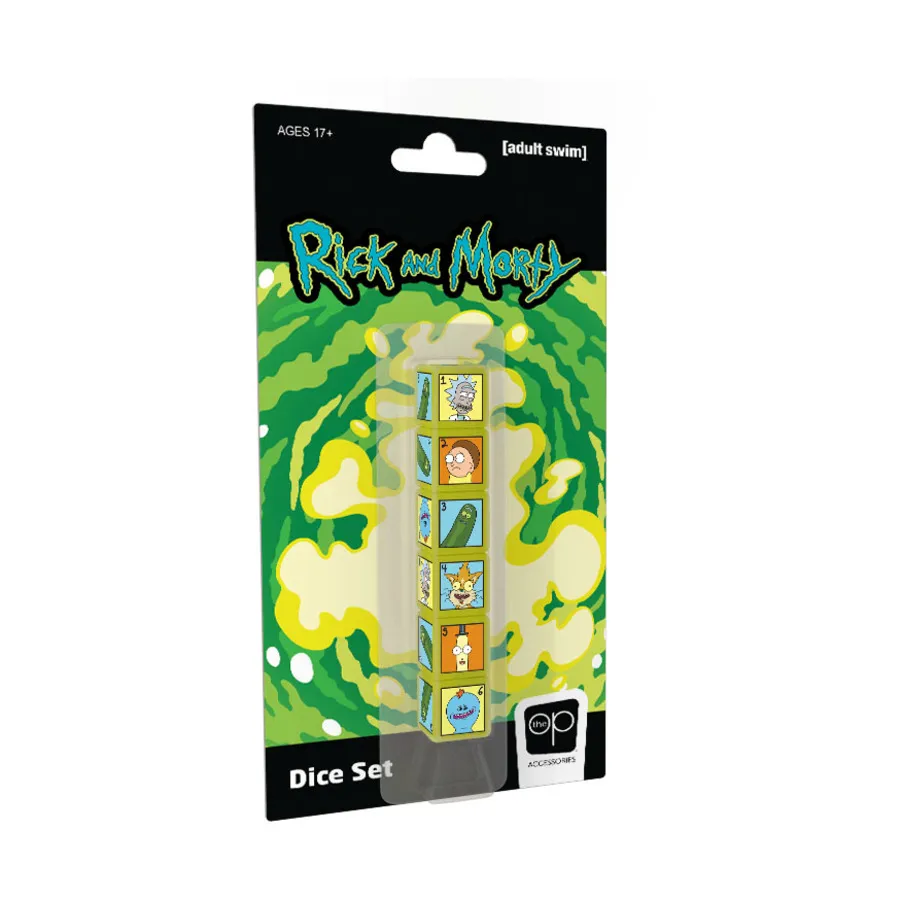 Набор кубиков «Рик и Морти» (6), Dice (USAOpoly)
Набор кубиков «Рик и Морти» (6), Dice (USAOpoly)
