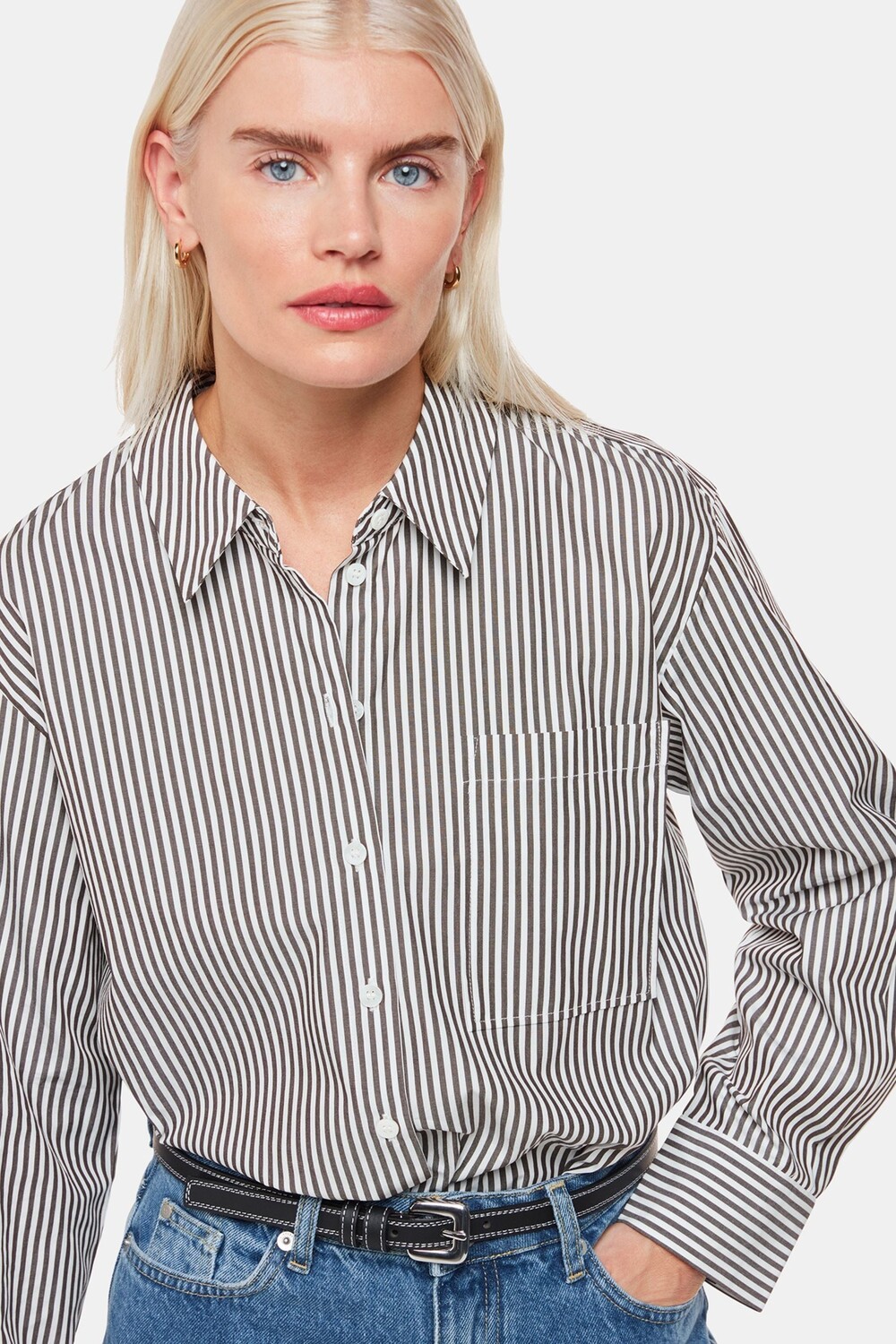 Миниатюрная рубашка свободного кроя в полоску Whistles, черный
Миниатюрная рубашка свободного кроя в полоску Whistles, черный