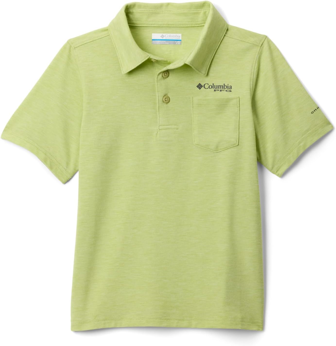 Columbia Boys PFG Uncharted Polo, Pear Heather
Columbia Boys PFG Uncharted Polo, Pear Heather