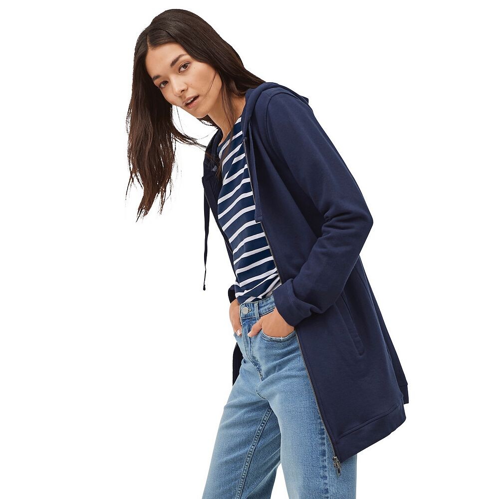 Ellos - женская длинная толстовка на молнии спереди больших размеров из френч терри, темно-синий
Ellos - женская длинная толстовка на молнии спереди больших размеров из френч терри, темно-синий