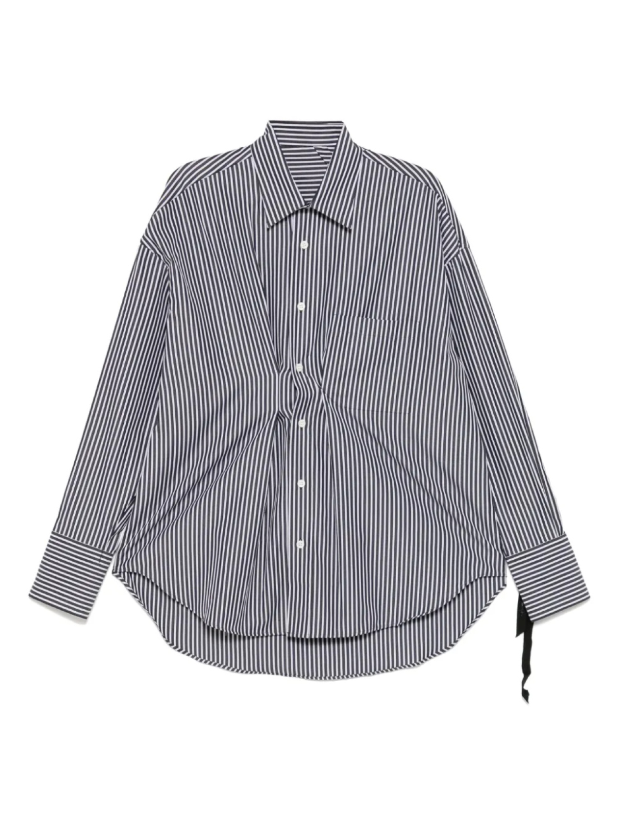 Драпированная рубашка в полоску marina yee, черный
Драпированная рубашка в полоску marina yee, черный