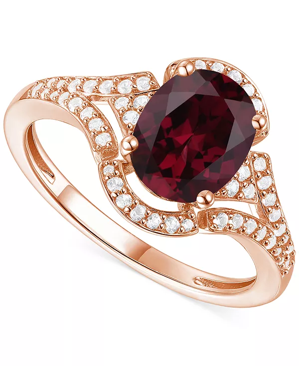 Кольцо с открытыми камнями из серебра 14 карат с аметистом (1-1/2 карата tw) и выращенным в лаборатории белым сапфиром (1/4 карата tw) (также с другими драгоценными камнями) Macy'S, garnet
Кольцо с открытыми камнями из серебра 14 карат с аметистом (1-1/2 карата tw) и выращенным в лаборатории белым сапфиром (1/4 карата tw) (также с другими драгоценными камнями) Macy'S, garnet