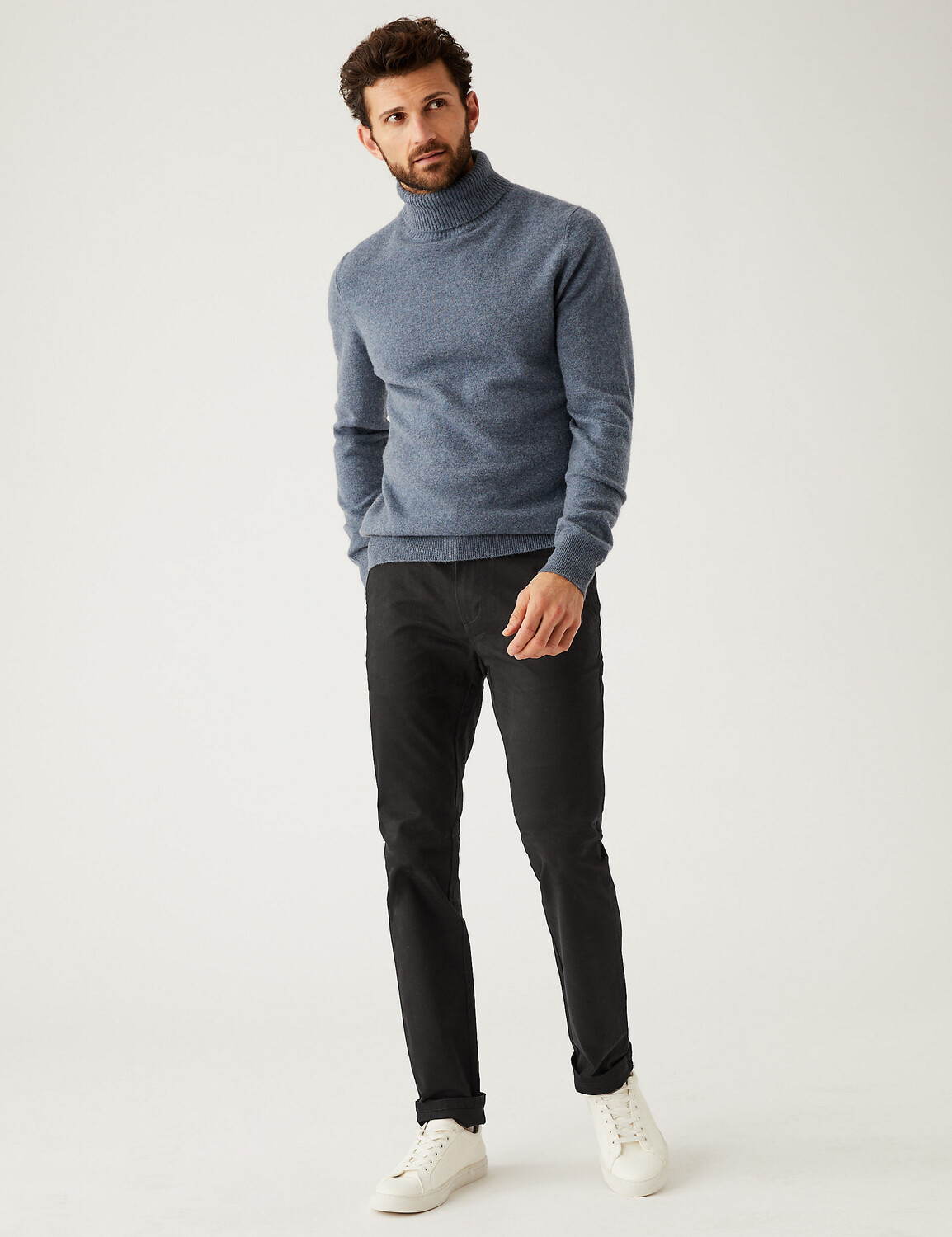 Стретч-чиносы узкого кроя Marks & Spencer, черный микс
Стретч-чиносы узкого кроя Marks & Spencer, черный микс