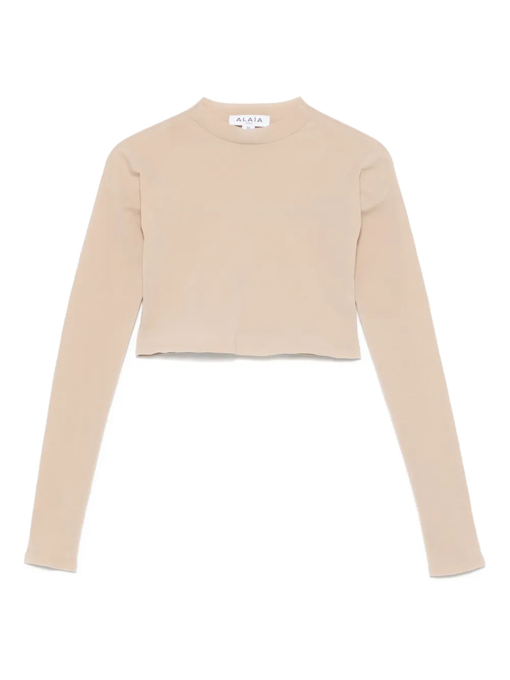 Укороченный топ Second Skin Alaïa, бежевый
Укороченный топ Second Skin Alaïa, бежевый