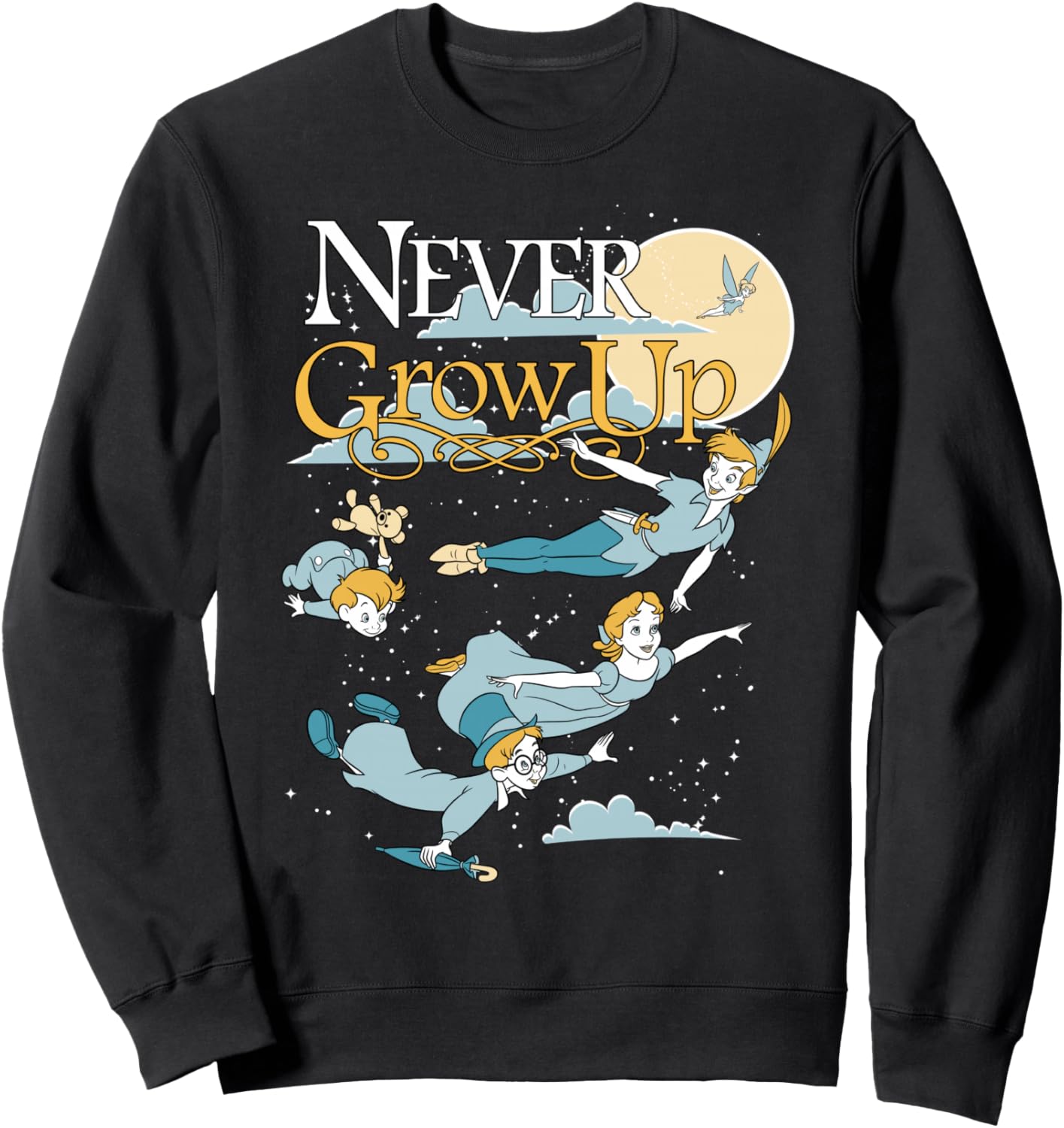 Толстовка Disney Групповое фото Питера Пэна: Никогда не взрослей, ночной портрет, черная
Толстовка Disney Групповое фото Питера Пэна: Никогда не взрослей, ночной портрет, черная