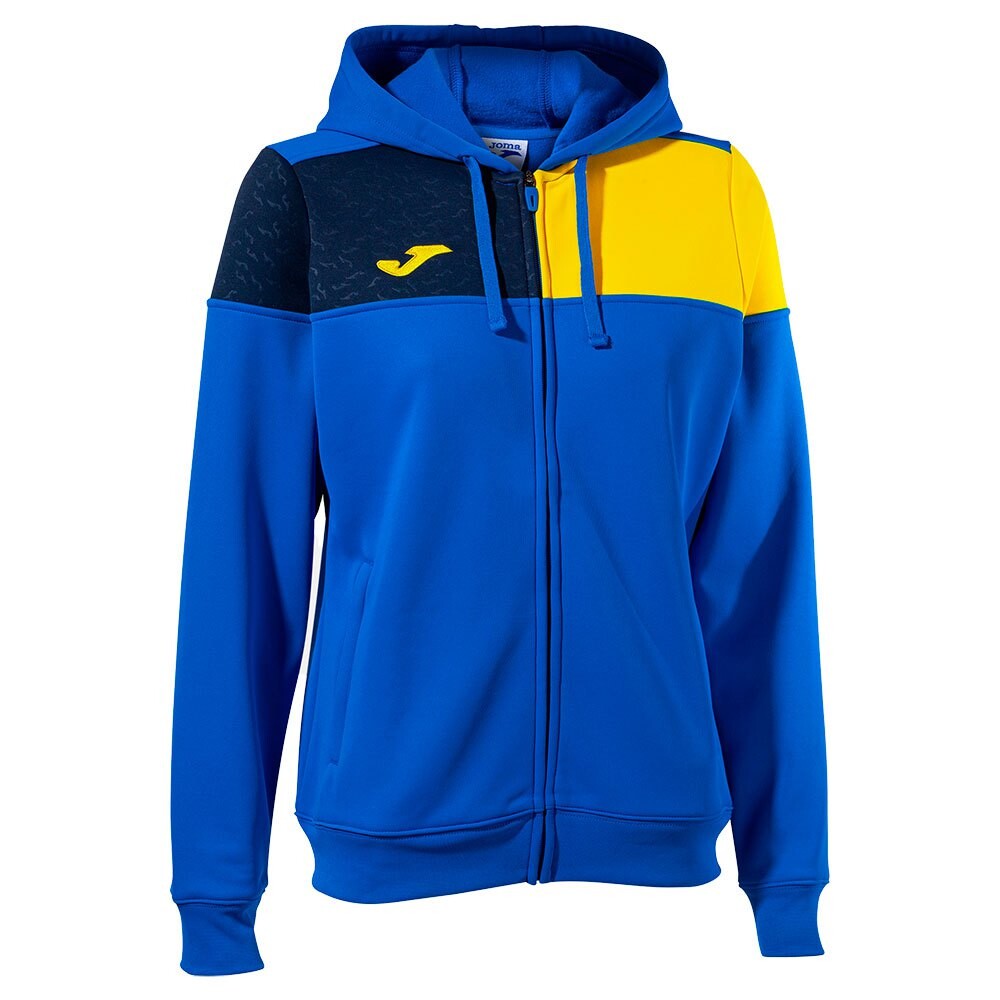 Толстовка Joma Crew V Full Zip, синий 
Толстовка Joma Crew V Full Zip, синий