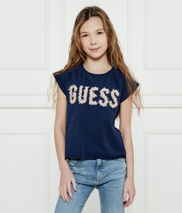 Футболка Guess Loose Fit, синий 
Футболка Guess Loose Fit, синий
