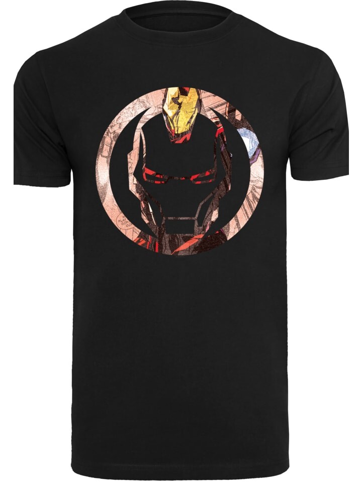 Футболка F4NT4STIC Marvel Iron Man Montage Symbol, черный 
Футболка F4NT4STIC Marvel Iron Man Montage Symbol, черный
