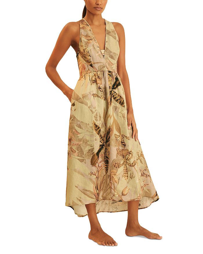 NYBG Платье Anna из льна REISS, коричневый/бежевый
NYBG Платье Anna из льна REISS, коричневый/бежевый