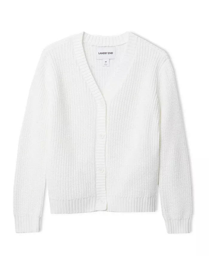 Вязаный кардиган с пуговицами спереди для больших девочек Lands' End, слоновая кость/кремовый
Вязаный кардиган с пуговицами спереди для больших девочек Lands' End, слоновая кость/кремовый