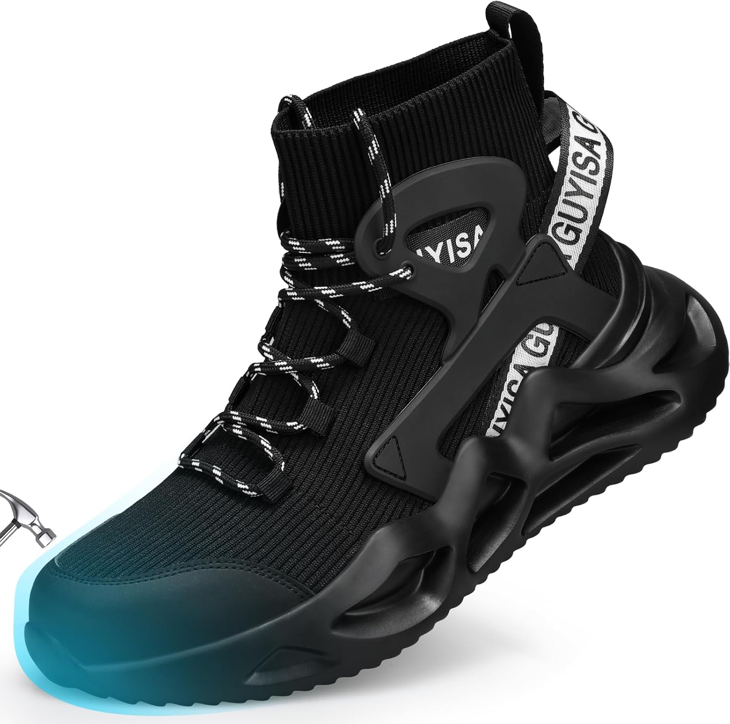 Мужские защитные ботинки с металлическим носком, рабочая обувь для промышленности и строительства, средние по голенище промышленные ботинки, кроссовки, удобная и легкая безопасная обувь для работы Guyisash, черный
Мужские защитные ботинки с металлическим носком, рабочая обувь для промышленности и строительства, средние по голенище промышленные ботинки, кроссовки, удобная и легкая безопасная обувь для работы Guyisash, черный