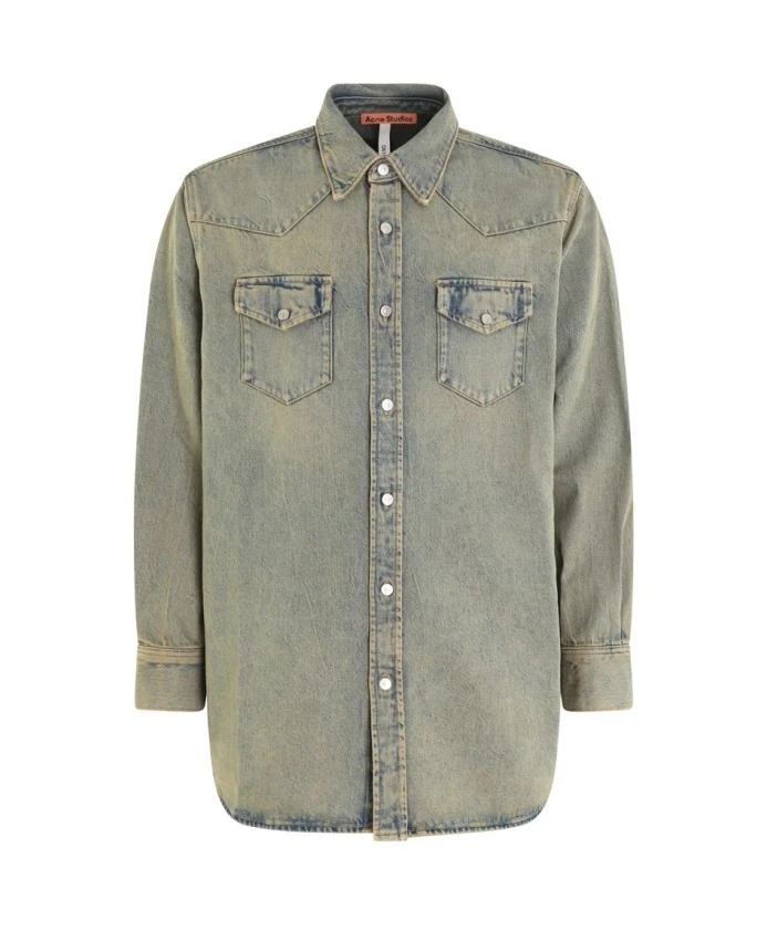 Джинсовая рубашка синего цвета Acne Studios, синий
Джинсовая рубашка синего цвета Acne Studios, синий