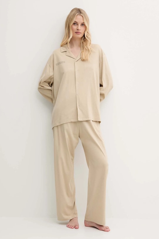 Пижама хлопковая Pangaia, бежевый 
Пижама хлопковая Pangaia, бежевый