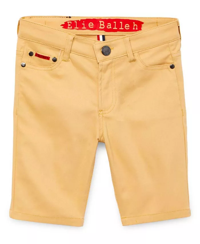 Шорты из хлопкового твила цвета хаки Big Boys Elie Balleh, коричневый/бежевый 
Шорты из хлопкового твила цвета хаки Big Boys Elie Balleh, коричневый/бежевый