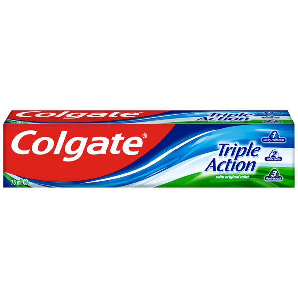 Зубная паста, 75 мл Colgate Triple action
Зубная паста, 75 мл Colgate Triple action