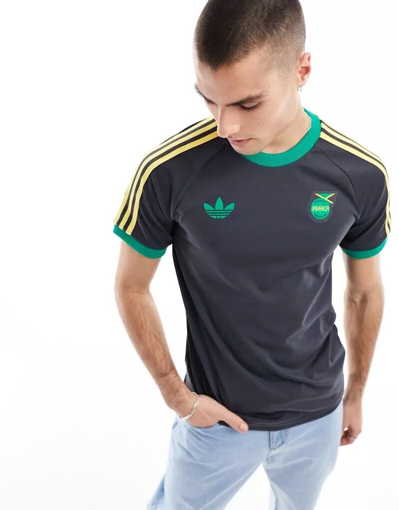 adidas Football – Jamaica OG – футболка черного цвета с тремя полосками adidas performance
adidas Football – Jamaica OG – футболка черного цвета с тремя полосками adidas performance