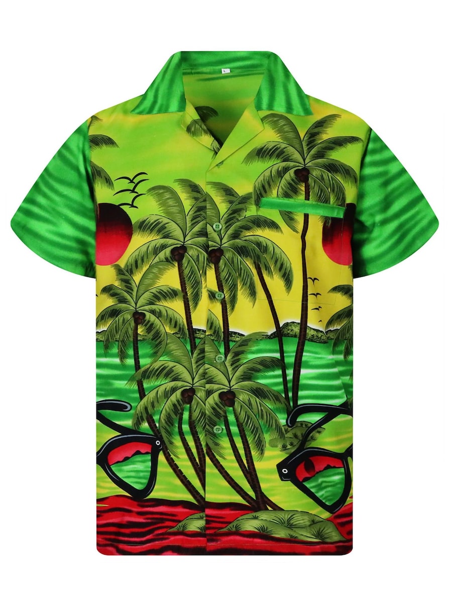 Рубашка King Kameha Sunglasses, зеленый
Рубашка King Kameha Sunglasses, зеленый