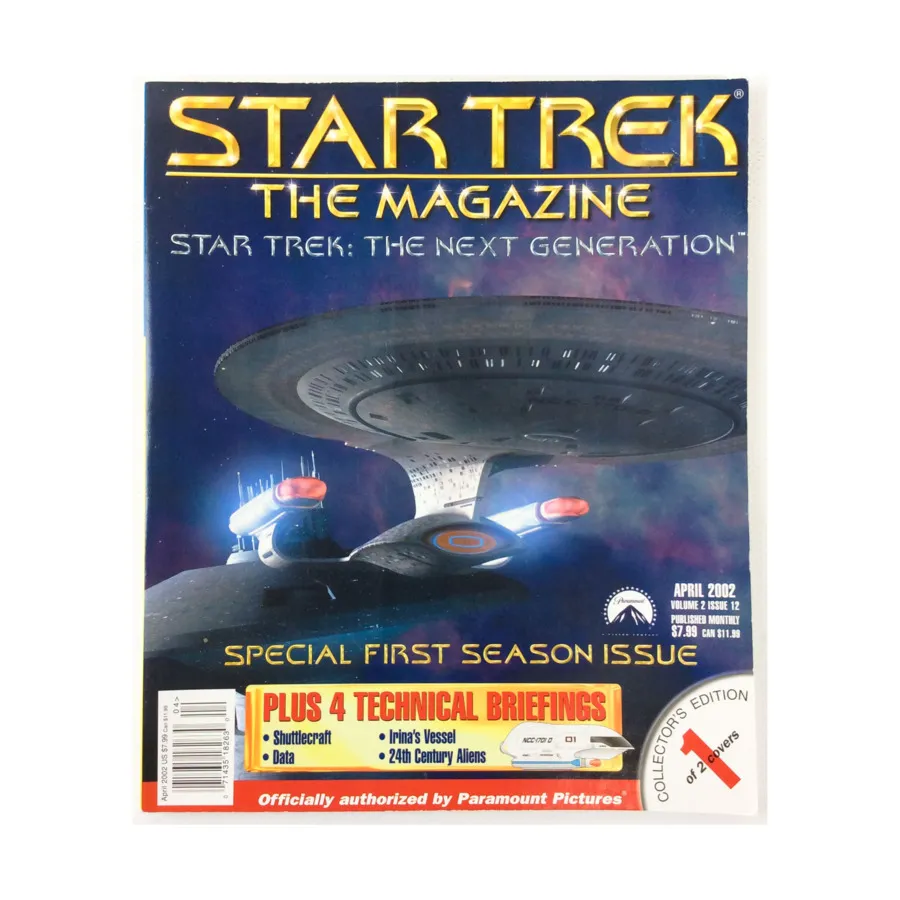 Журнал Vol. 2 #12 "The Journey Begins, Jonathan Frakes, Visual Effects" (Cover 1 of 2), Star Trek - The Magazine
Журнал Vol. 2 #12 "The Journey Begins, Jonathan Frakes, Visual Effects" (Cover 1 of 2), Star Trek - The Magazine