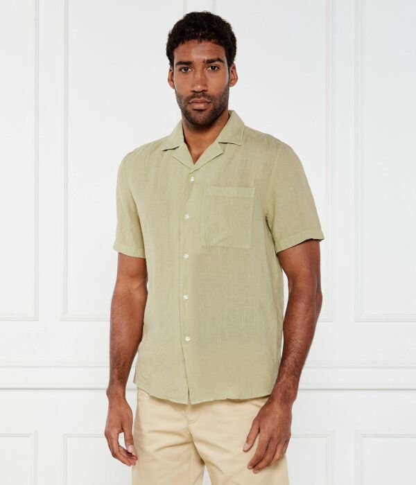 Льняная рубашка Эллино Straight fit Hugo, зеленый
Льняная рубашка Эллино Straight fit Hugo, зеленый