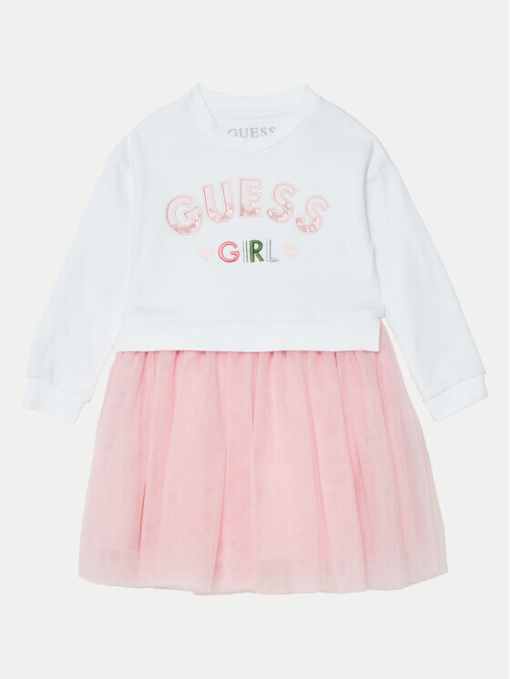 Платье на каждый день, стандартного кроя Guess, белый 
Платье на каждый день, стандартного кроя Guess, белый