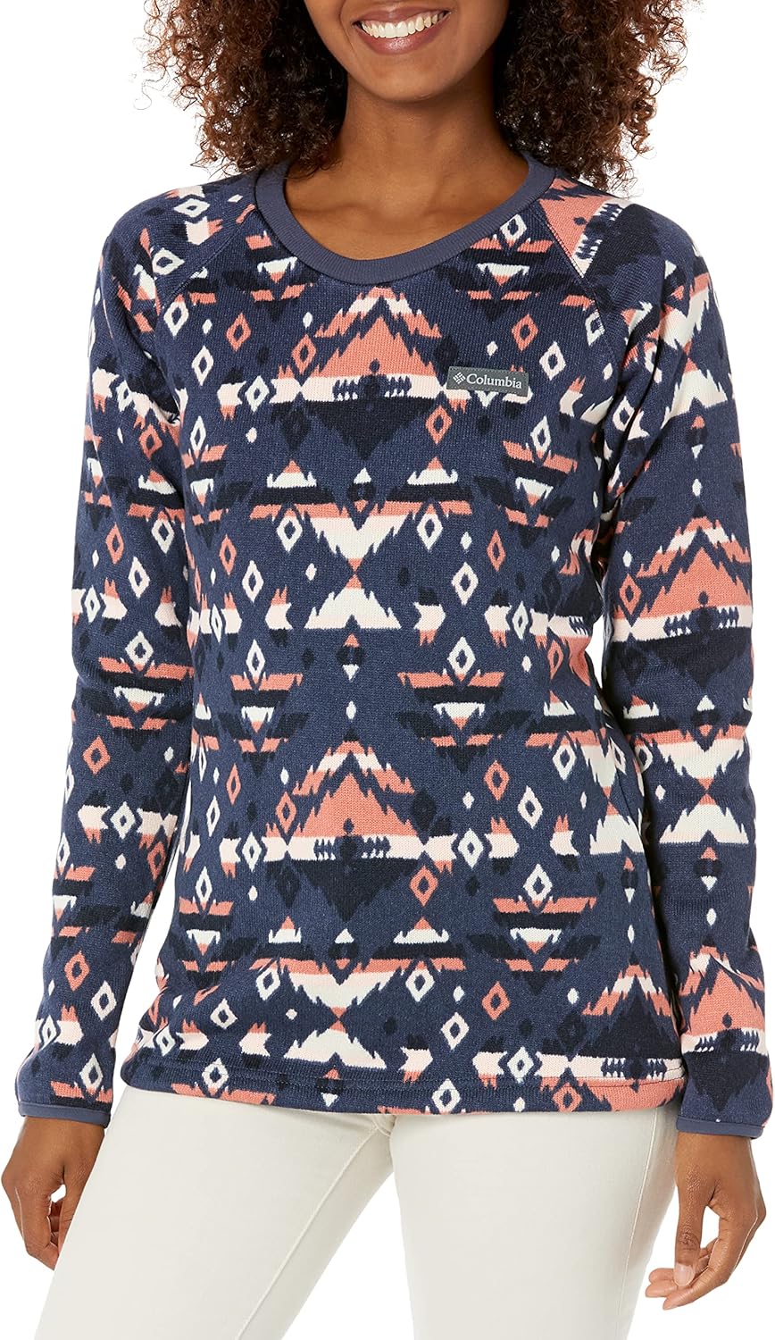 Columbia womens Sweater Weather Crew, Nocturnal Rocky Mountain Print
Columbia womens Sweater Weather Crew, Nocturnal Rocky Mountain Print