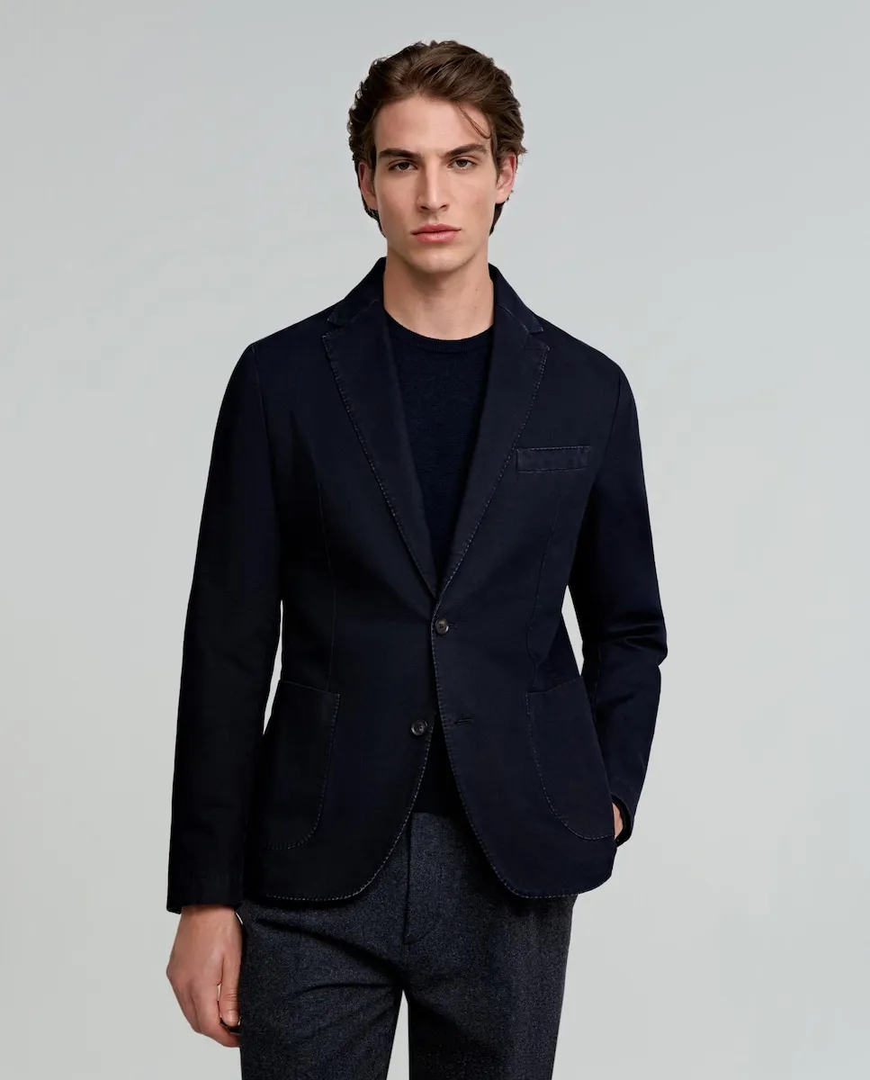 Мужской пиджак regular fit с накладными карманами Scalpers, темно-синий
Мужской пиджак regular fit с накладными карманами Scalpers, темно-синий