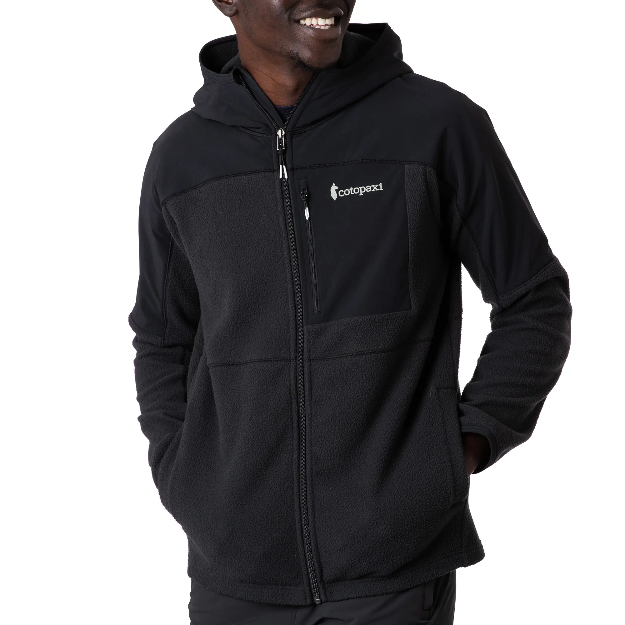 Мужская флисовая куртка Abrazo с молнией во всю длину Cotopaxi, Black
Мужская флисовая куртка Abrazo с молнией во всю длину Cotopaxi, Black