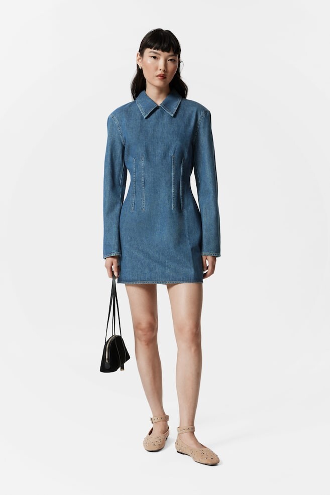 Джинсовое мини-платье & Other Stories, синий
Джинсовое мини-платье & Other Stories, синий