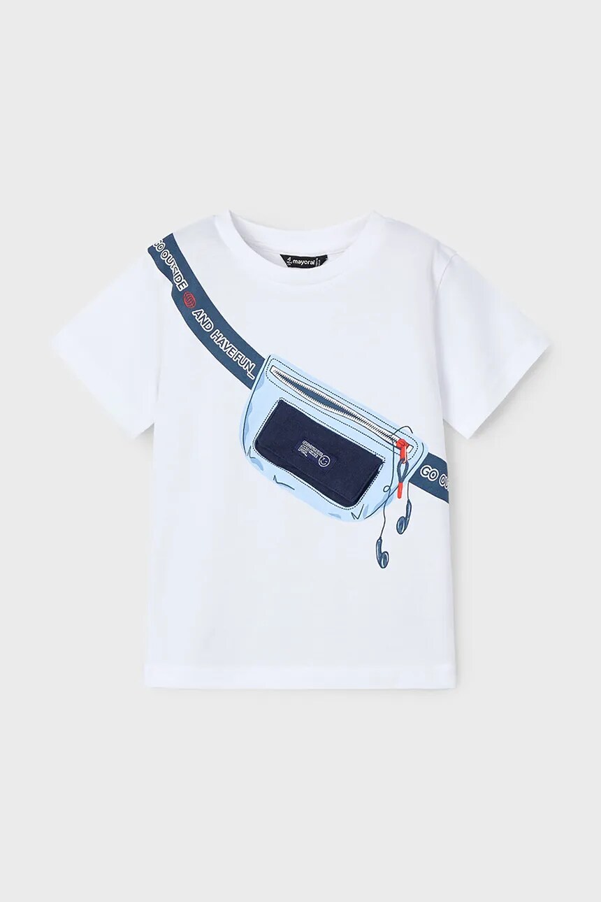 Футболка из хлопка для детей Mayoral, белый
Футболка из хлопка для детей Mayoral, белый