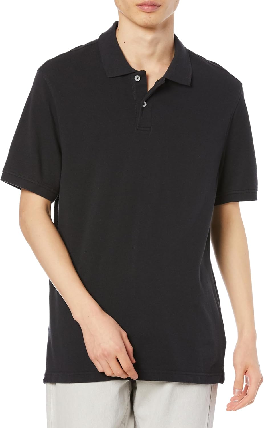 Мужская хлопковая поло-рубашка пике Amazon Essentials приталенного кроя, черный
Мужская хлопковая поло-рубашка пике Amazon Essentials приталенного кроя, черный