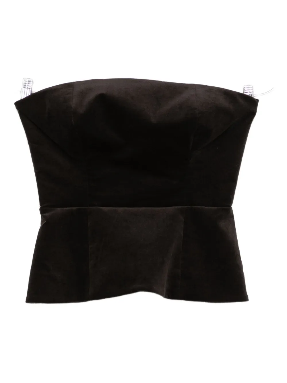 Бархатный топ с баской P.A.R.O.S.H., коричневый
Бархатный топ с баской P.A.R.O.S.H., коричневый