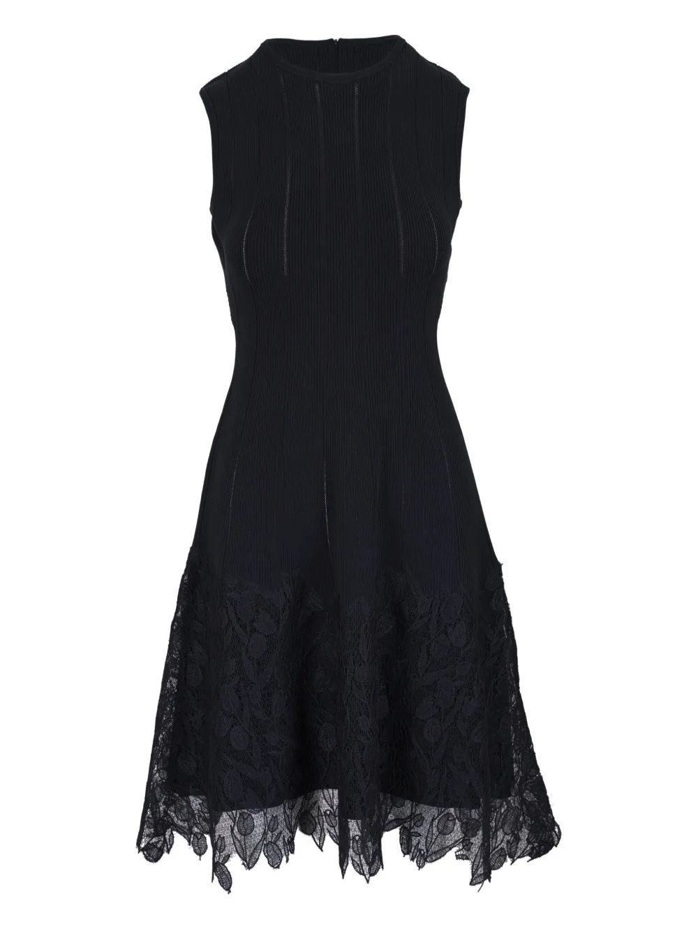 Трикотажное платье мини с кружевом Lela Rose, черный
Трикотажное платье мини с кружевом Lela Rose, черный