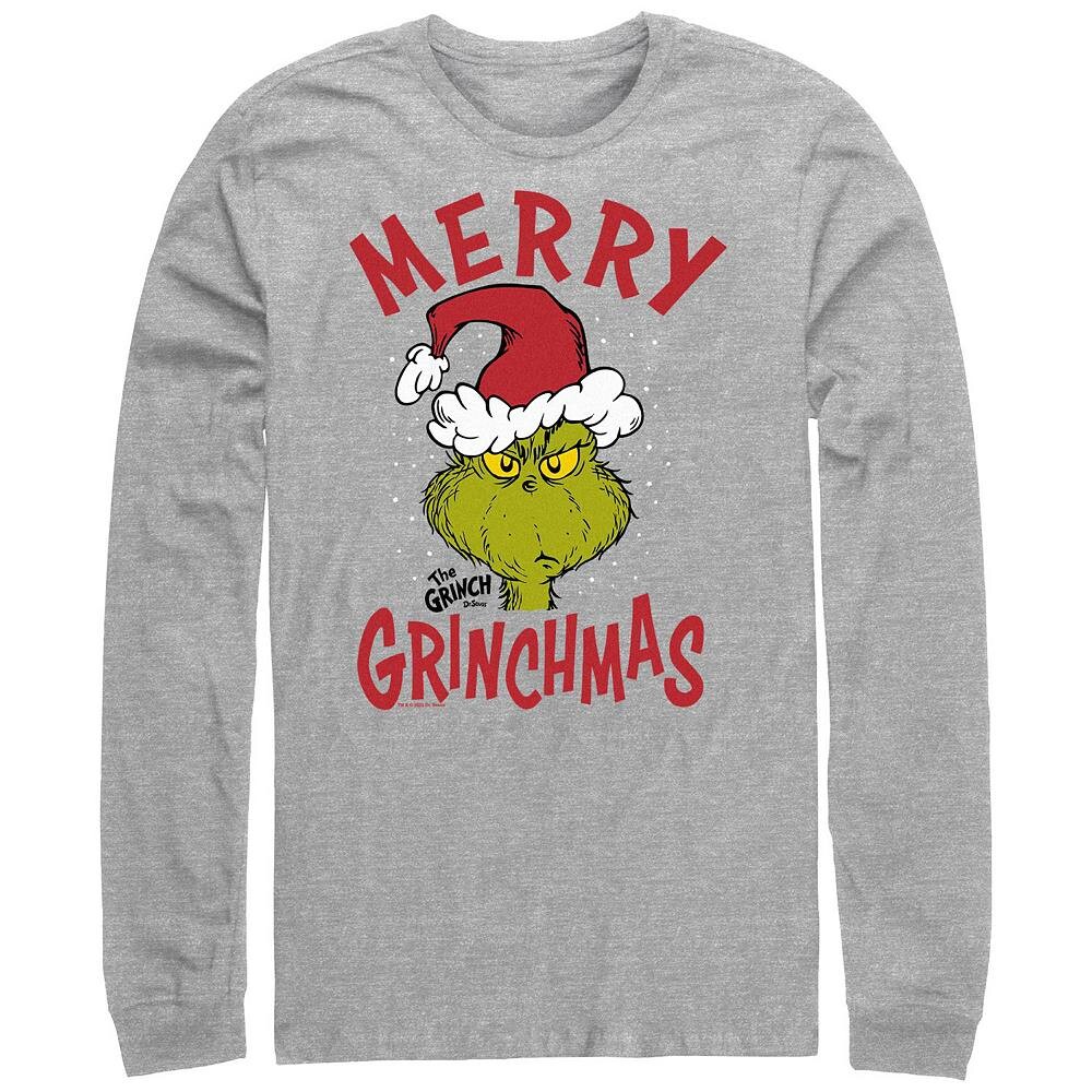 Футболка с длинными рукавами и рисунком Big & Tall Dr. Seuss The Grinch с рождественским рисунком Licensed Character, цвет Athletic Heather
Футболка с длинными рукавами и рисунком Big & Tall Dr. Seuss The Grinch с рождественским рисунком Licensed Character, цвет Athletic Heather