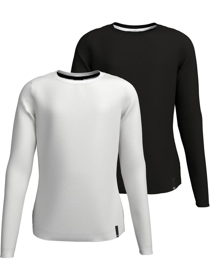 Рубашка с длинными рукавами в черно-белом цвете H.I.S.
Рубашка с длинными рукавами в черно-белом цвете H.I.S.