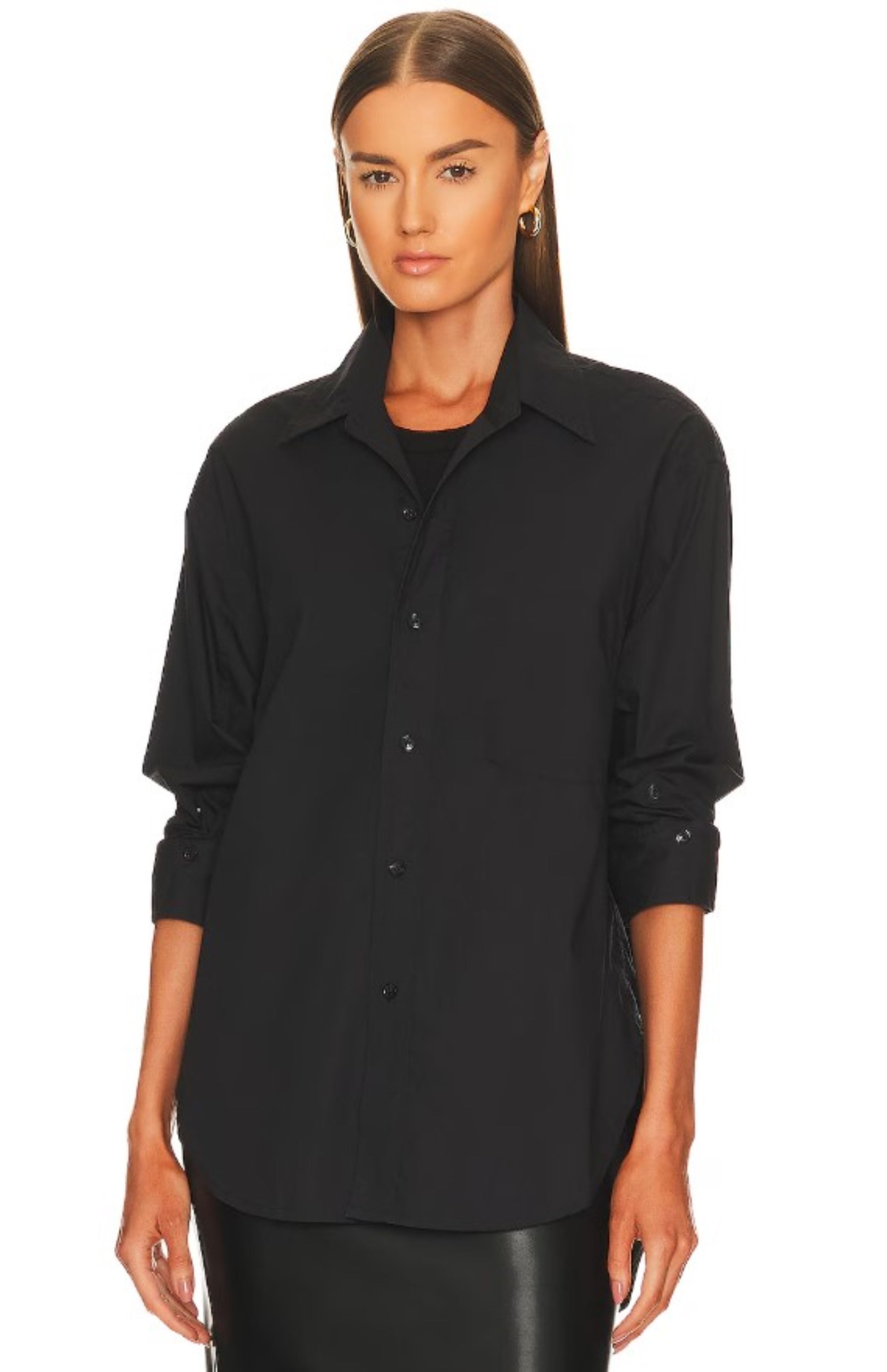 Citizens of Humanity Kayla Укороченная рубашка, черный
Citizens of Humanity Kayla Укороченная рубашка, черный