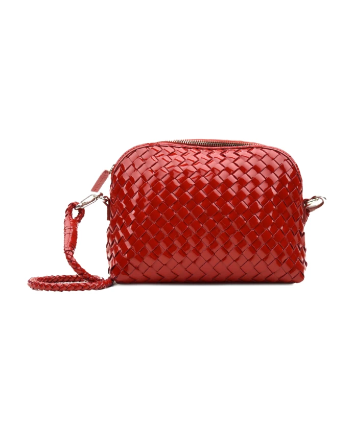 Красная кожаная плетеная сумка через плечо Dragon Diffusion, красный
Красная кожаная плетеная сумка через плечо Dragon Diffusion, красный