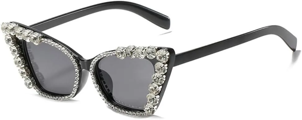Модные солнцезащитные очки «кошачий глаз» с бриллиантами для женщин, украшенные кристаллами и стразами, женские очки с защитой от ультрафиолета UV400 generic, Black
Модные солнцезащитные очки «кошачий глаз» с бриллиантами для женщин, украшенные кристаллами и стразами, женские очки с защитой от ультрафиолета UV400 generic, Black