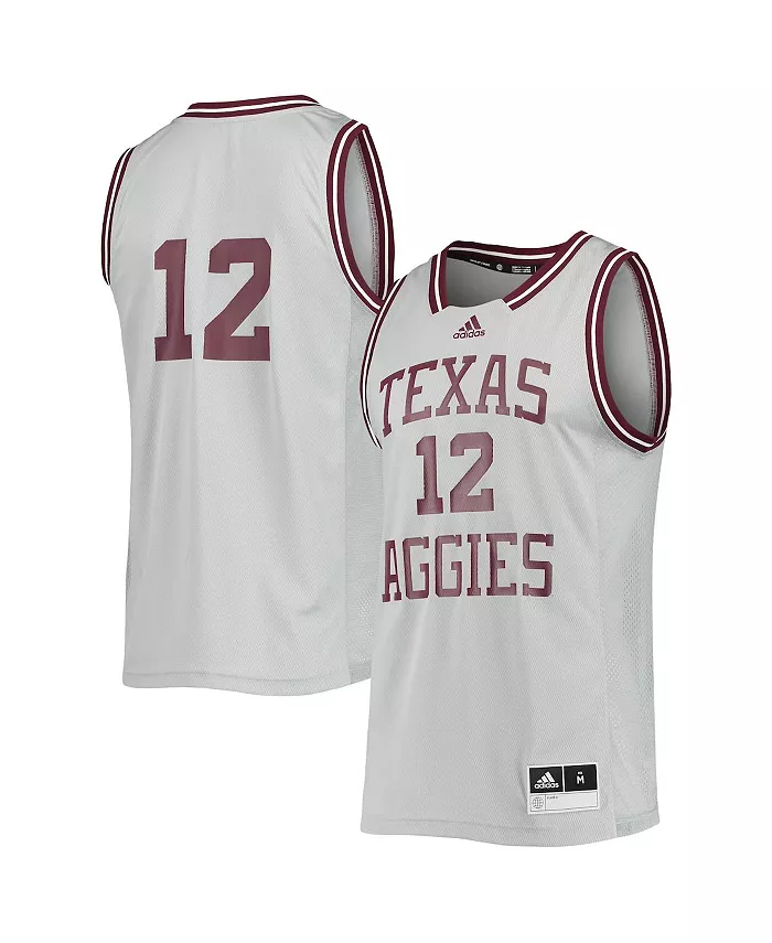Мужская ретро-футболка Texas A&M Aggies Reverse Retro #12 в сером цвете adidas
Мужская ретро-футболка Texas A&M Aggies Reverse Retro #12 в сером цвете adidas