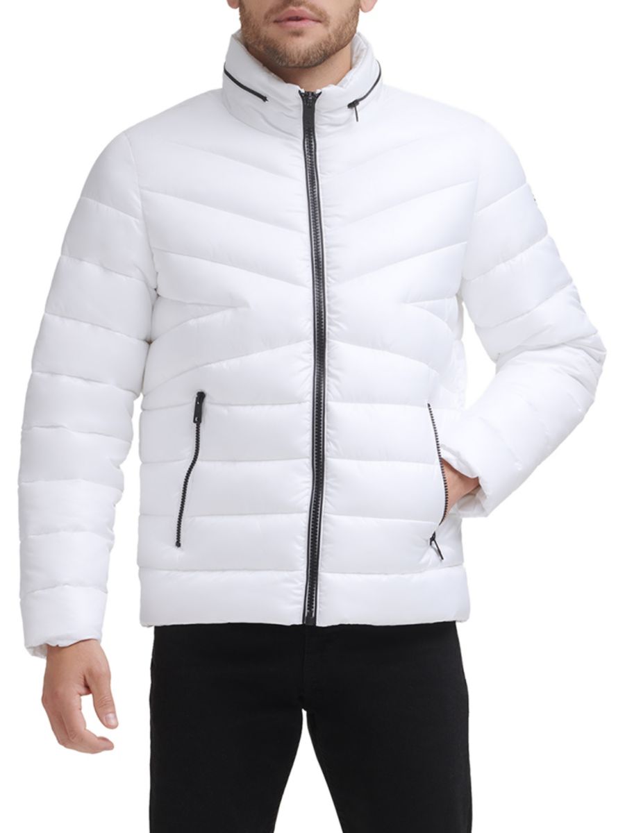 Стеганая куртка на молнии Kenneth Cole, белый
Стеганая куртка на молнии Kenneth Cole, белый