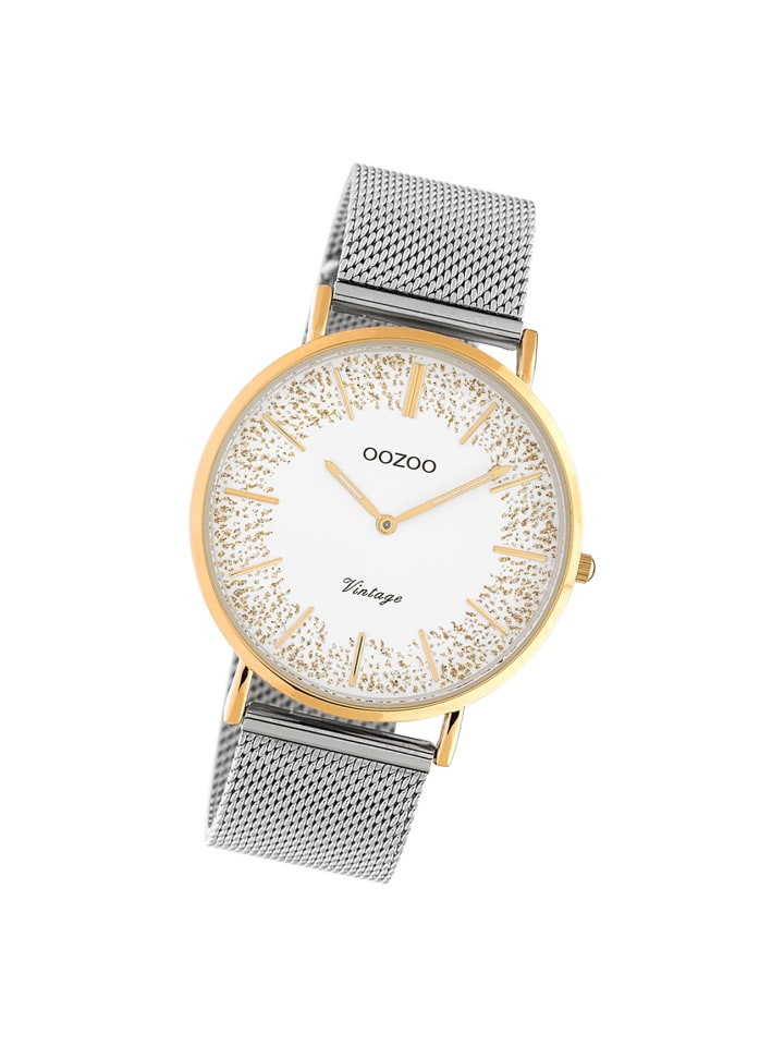 Аналоговые наручные часы Oozoo Vintage Series, серебристые, большие (примерно 40 мм)
Аналоговые наручные часы Oozoo Vintage Series, серебристые, большие (примерно 40 мм)