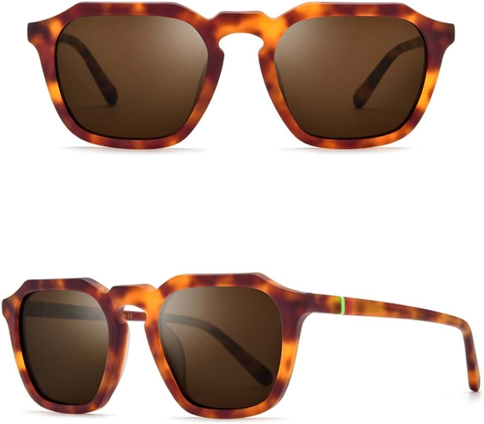 Матовые поляризованные солнцезащитные очки 2027 года из ацетата для мужчин, яркие, в стиле ретро, квадратные, с защитой от УФ-излучения UV400, для женщин MTZJH, Leopard Brown
Матовые поляризованные солнцезащитные очки 2027 года из ацетата для мужчин, яркие, в стиле ретро, квадратные, с защитой от УФ-излучения UV400, для женщин MTZJH, Leopard Brown