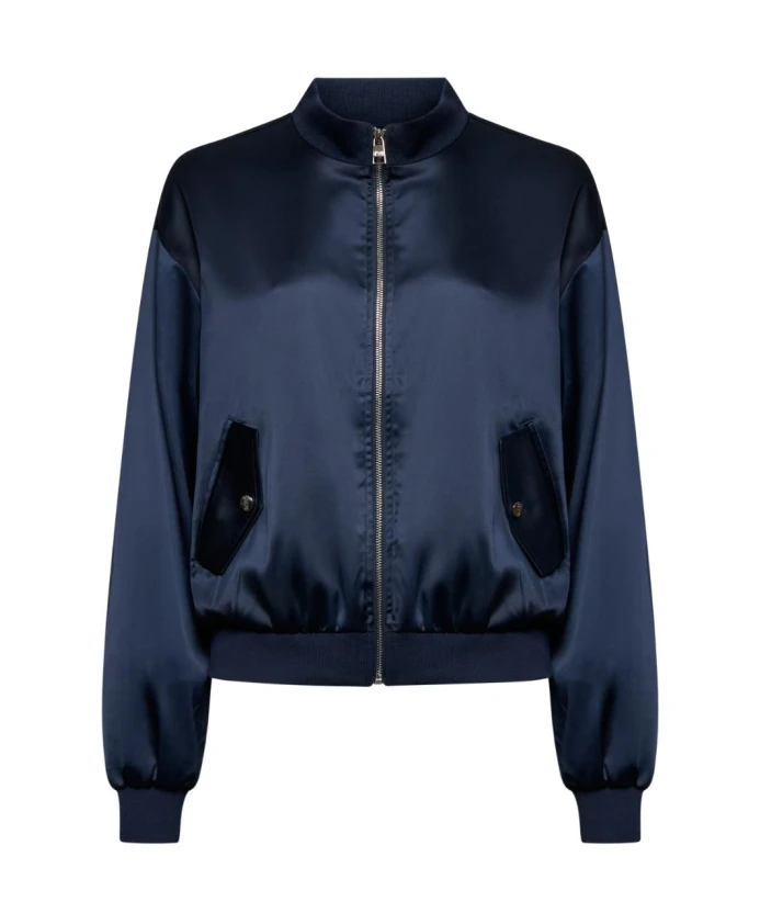 Блестящая куртка-бомбер на молнии Silvian Heach, синий
Блестящая куртка-бомбер на молнии Silvian Heach, синий