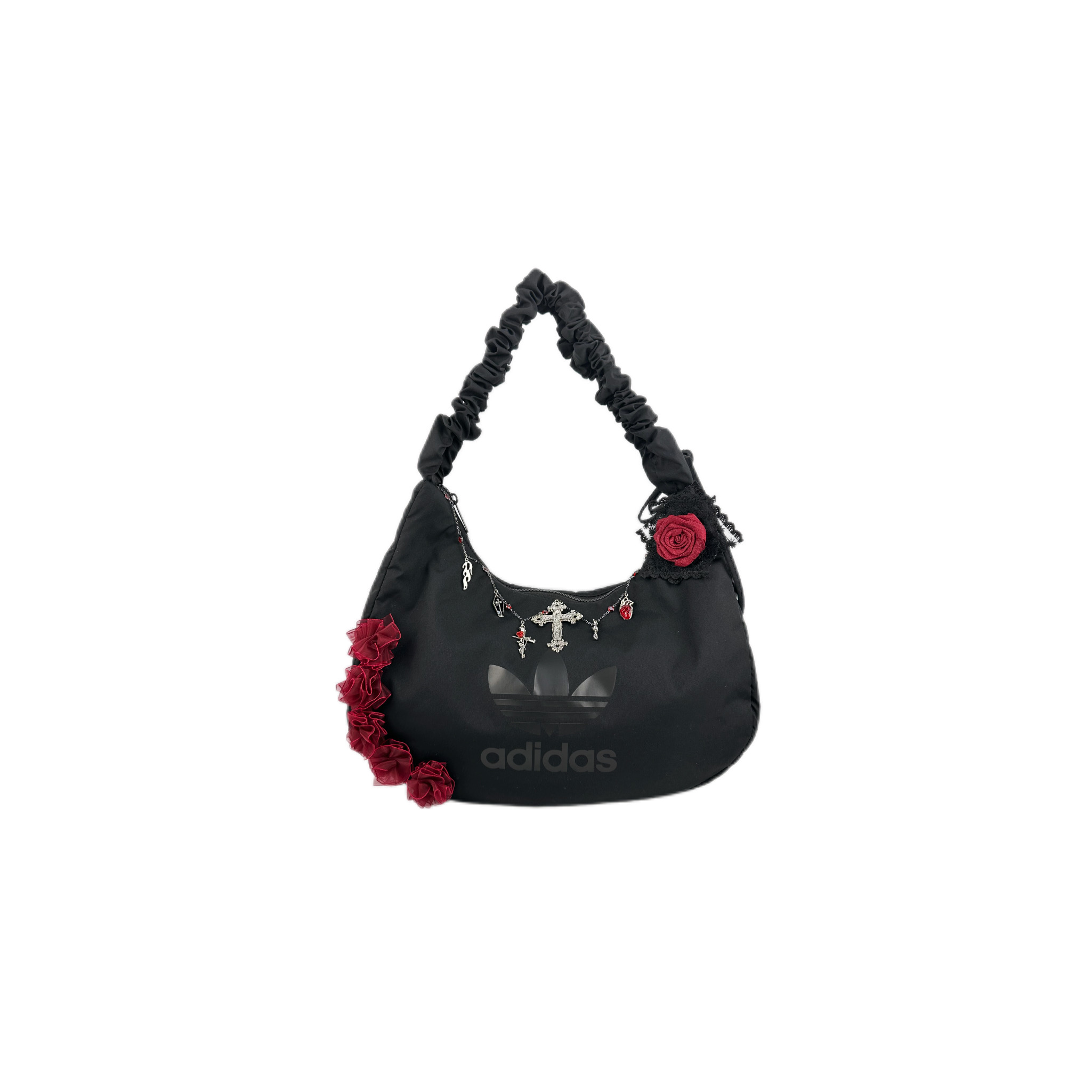 Adidas Originals Тканевая облачная сумка через плечо женская черная, Prayer of Moonlit Night (Black)
Adidas Originals Тканевая облачная сумка через плечо женская черная, Prayer of Moonlit Night (Black)